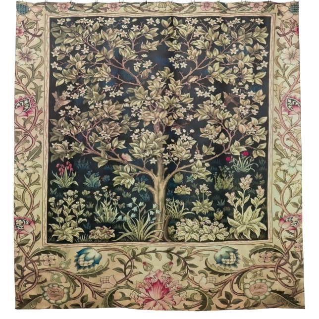 Rideaux De Douche Willam Morris de beaux designs et créations, Vint (Devant)