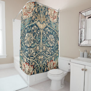 Rideaux De Douche William Morris Antique Floral Chèvrefeuille