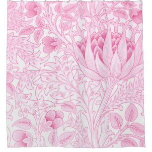 Rideaux De Douche William Morris Artichoke rose pâle