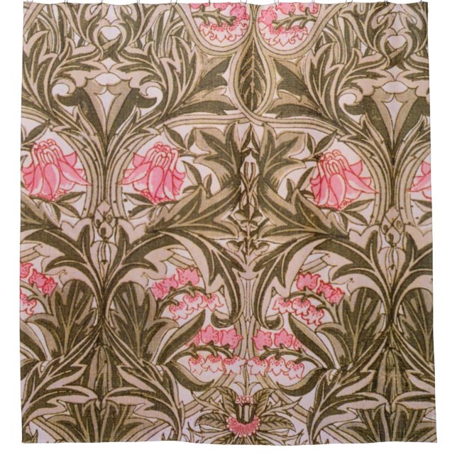 Rideaux De Douche William Morris - Columbine Motif 1876 (Devant)