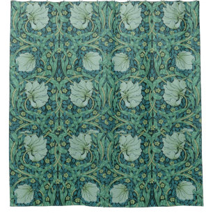 Rideaux De Douche William Morris Fleurs Vintages Motif Floral