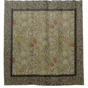 Rideaux De Douche William Morris Floral Lys willow art design