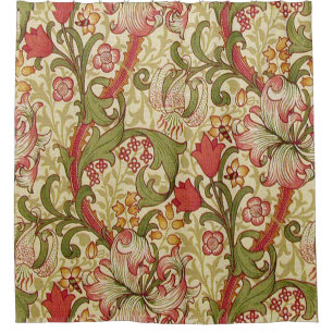 Rideaux De Douche William Morris Golden Lily modèle floral