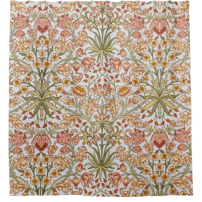 Rideaux De Douche William Morris Hyacinth Art botanique floral (Devant)
