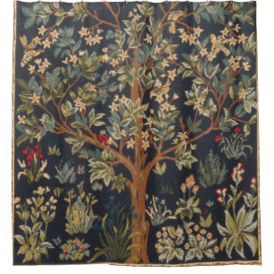 Rideaux De Douche William Morris - L'Arbre De La Vie Original