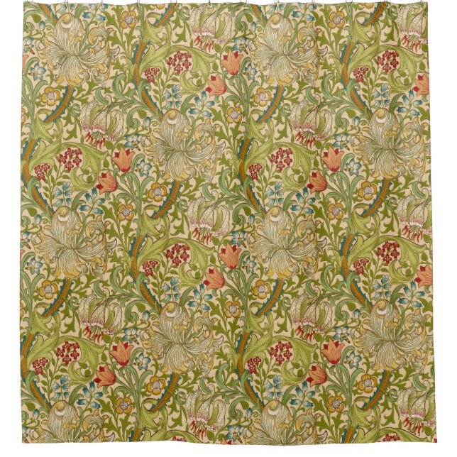 Rideaux De Douche William Morris "Lily d'Or" 2 (Devant)