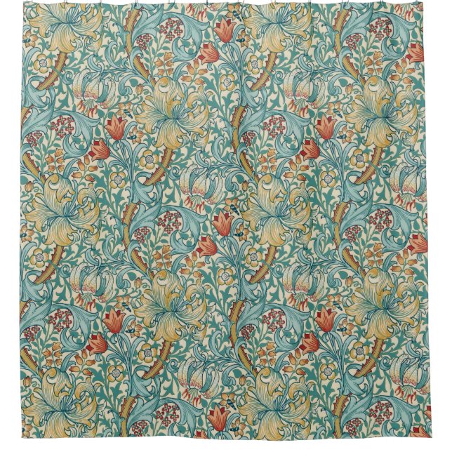 Rideaux De Douche William Morris "Lily dorée" 3 (Devant)