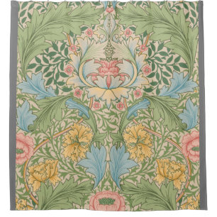 Rideaux De Douche William Morris Myrtle Fleur Floral Botanique
