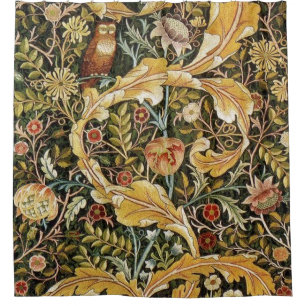 Rideaux De Douche William Morris Owl et Acanthus