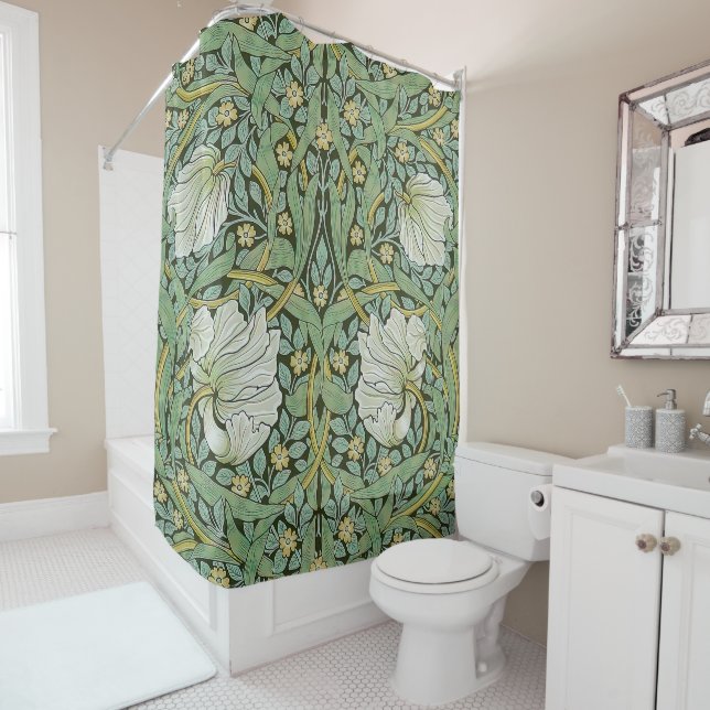 Rideaux De Douche William Morris - Pimpernel (En situation)