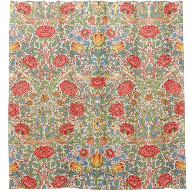 Rideaux De Douche William Morris "Rose" (Devant)
