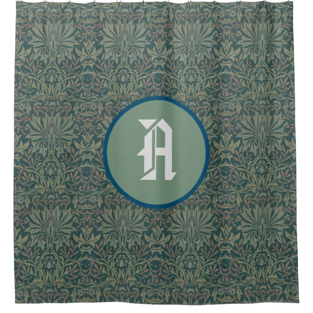 Rideaux De Douche William Morris SHOWER CURTAIN INITIALE PERSONNALIS (Devant)