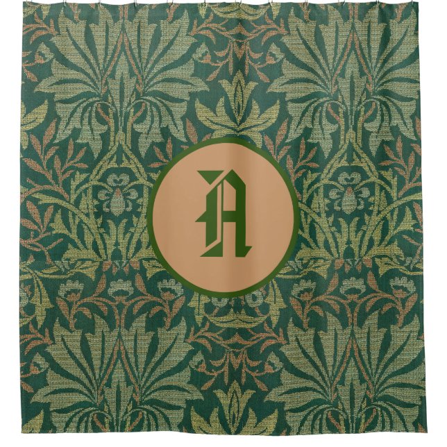 Rideaux De Douche William Morris SHOWER CURTAIN INITIALE PERSONNALIS (Devant)
