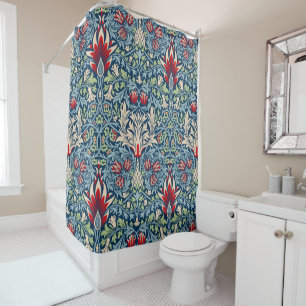 Rideaux De Douche William Morris Snakeshead Fritillaire Floral Desig