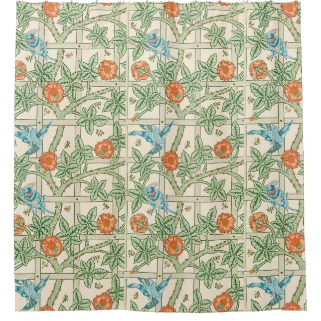 Rideaux De Douche William Morris Trellis Victorian Wallpaper (Devant)