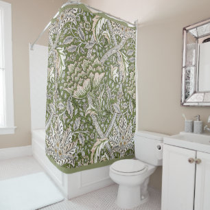 Rideaux De Douche William Morris Windrush fleurs florales classique