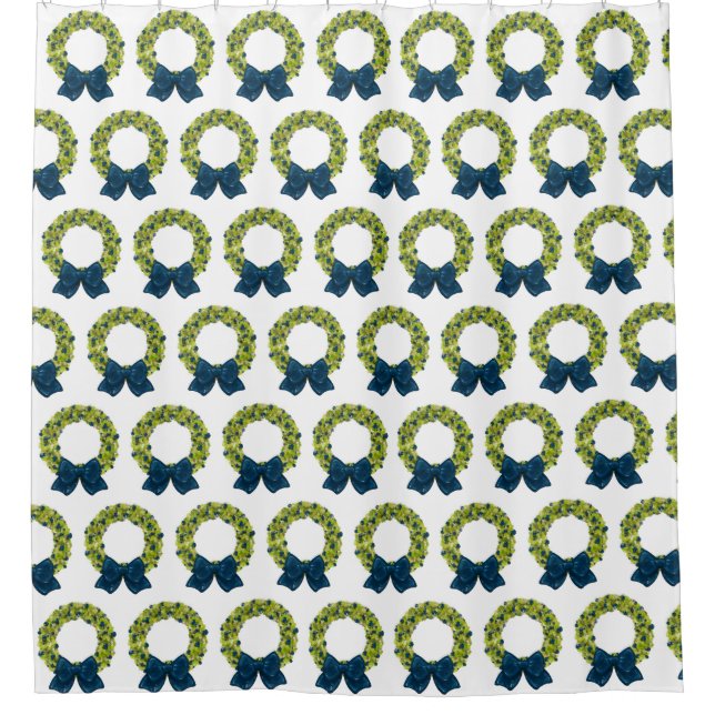 Rideaux De Douche Wreath scintillante - Options de couleurs multiple (Devant)
