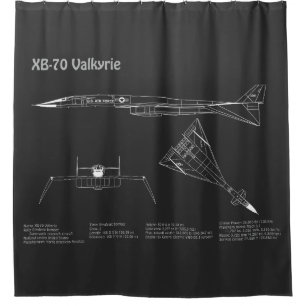 Rideaux De Douche XB-70 Valkyrie - Plan directeur de l'avion PD