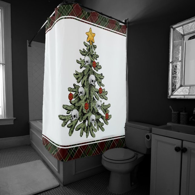 Rideaux De Douche XMAS déplaisant | Un Arbre De Noël Très Gothique (Créateur téléchargé)