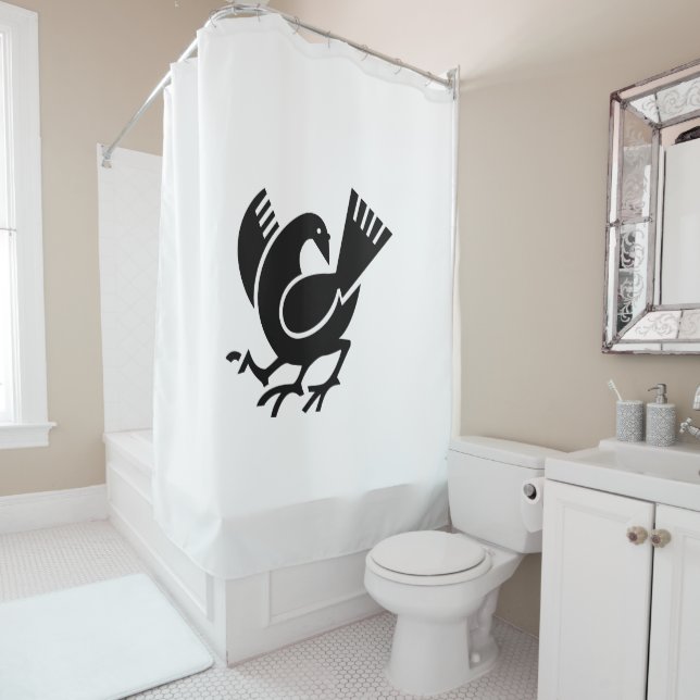 Rideaux De Douche Yata crow (En situation)