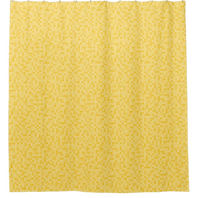 Rideaux De Douche Yellow Polka Dots (Devant)