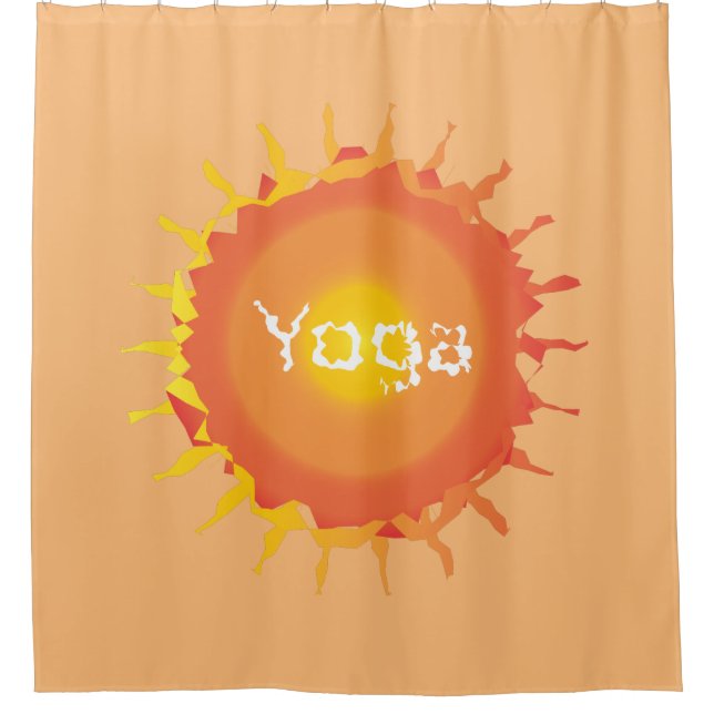 Rideaux De Douche Yoga solaire radiant (Devant)