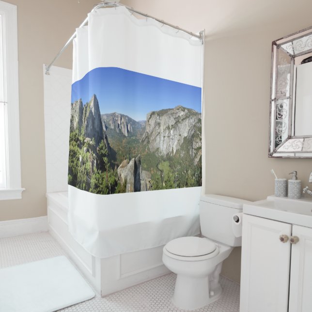 Rideaux De Douche Yosemite Valley Panorama 2 - Yosemite (En situation)