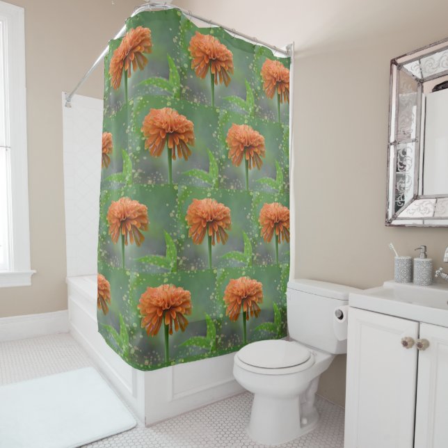 Rideaux De Douche Zazzled Zinnia (En situation)