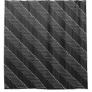 RIDEAUX DE DOUCHE ZIGZAG CHIC DE LA DOUCHE CURTAIN_MODERN