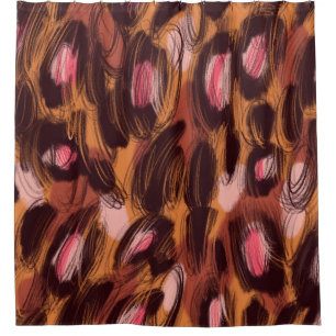 Rideaux De Douche Zones léopard Motif animal africain