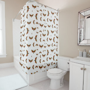 Rideaux De Douche Zygaena carniolica - La teigne de Burnet Crepuscul