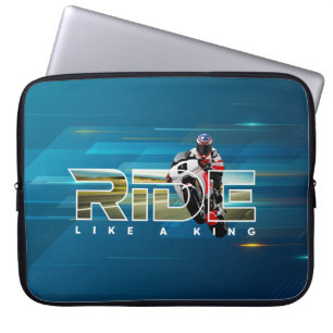 Rider King Housse d'ordinateur portable de 15 po