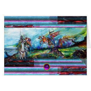 RIDERS DANS LA TEMPÊTE Chevaliers Médiévaux Horseb