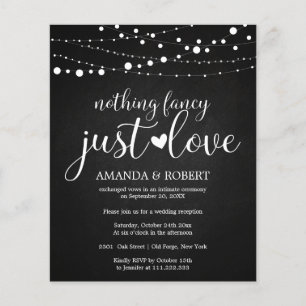 Rien Chalk fantaisie Budget Mariage Invitations