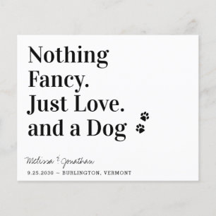 Rien De Fancy Just Love Chien Enregistrer La Date 
