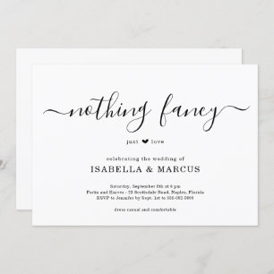 Rien De Fancy Just Love Faire-part de mariage