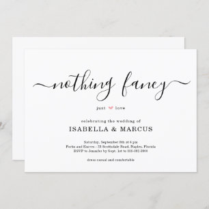 Rien De Fancy Just Love Faire-part de mariage