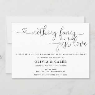 Rien De Fancy Just Love Faire-part de mariage