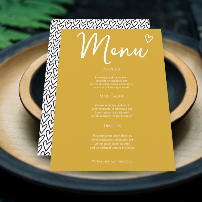 Rien De Fancy Just Love Retro Menu Mariage (Nothing Fancy Just Love Retro Wedding Menus from Ricaso. Fun colorful mix & match collection.)