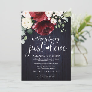 Rien De Fancy Just Love Rustic Wedding Invitations
