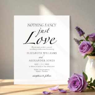 Rien De Fancy Just Love Script Faire-part de maria