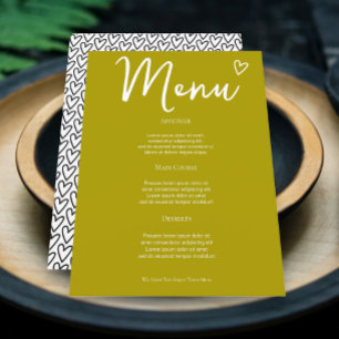 Rien De Fancy Just Love Super Green Mariage Menu