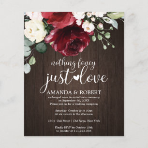 Rien de fantaisie bon marché invitation de mariage