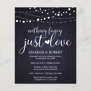 Rien de fantaisie bon marché invitation de mariage