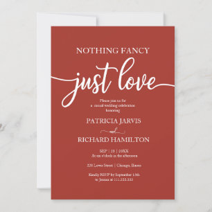 Rien de fantaisie, juste une invitation de mariage