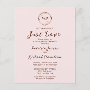 Rien de fantaisie Monogramme Budget Mariage Invita