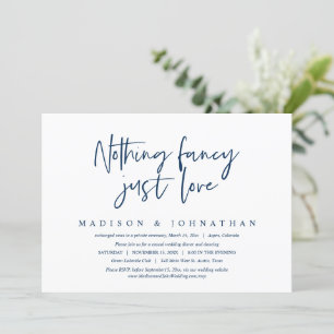 Rien de fantaisiste, juste de l'amour, invitation