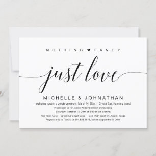 Rien de fantaisiste, juste de l'amour, Invitation