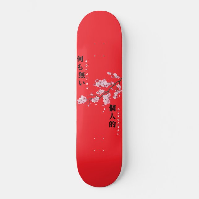 Rien de personnel - Skateboard en fleurs de cerisi (Recto)