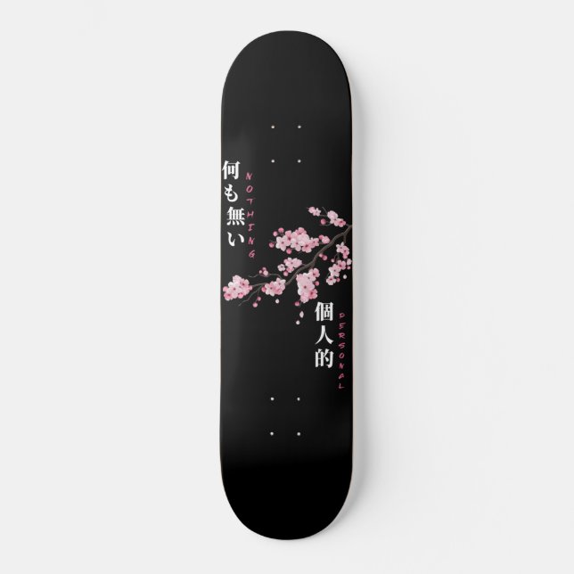 Rien de personnel - Skateboard en fleurs de cerisi (Recto)
